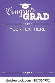 Congrats Grad | Customizable Graduation Template