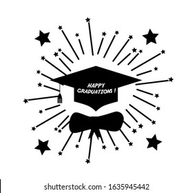 congrats graduate background for class 2020 with vintage style text