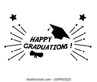 congrats graduate background for class 2020 with vintage style text