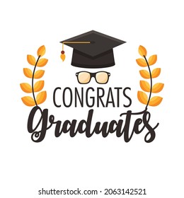 congrats graduates card with crown