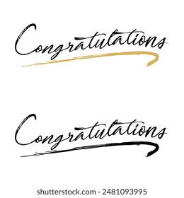 Congrats Greeting sign vector isolated on white background