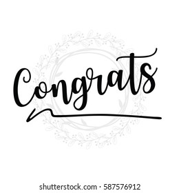 congrats lettering overlay set. Calligraphy photo graphic design element. Sweet cute inspiration typography. 