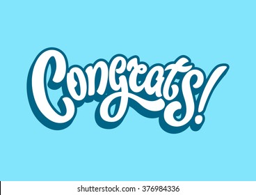 Congrats Lettering Text