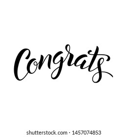 Congrats quote. Modern vector lettering