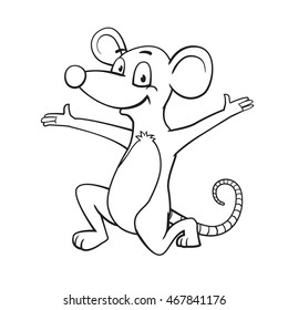 Congrats Rat Vector Art Illustration Stock Vector (Royalty Free ...