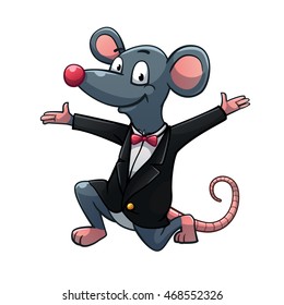 Congrats rat vector art and illustration.