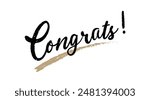 Congrats. Congrats Text Vector. Congratulations collection. Congratulation vector illustration