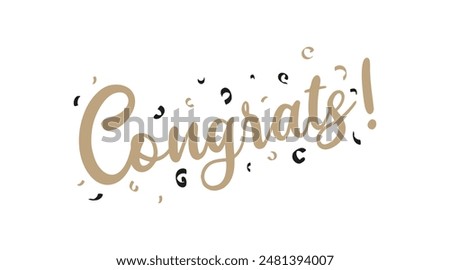 Congrats. Congrats Text Vector. Congratulations collection. Congratulation vector illustration