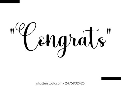  Congrats typography text of Motivational quote