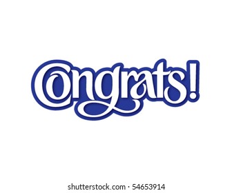 Congrats! Vector Lettering