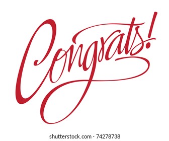 Congrats! Vector Lettering