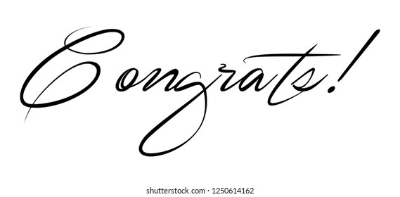 Congrats Vector typography Background.Typography for photo overlay or heading, title for compliment card -- birthday, wedding, office party etc. Compliment wishes card.