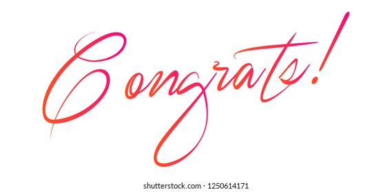 Congrats Vector typography Background.Typography for photo overlay or heading, title for compliment card -- birthday, wedding, office party etc. Compliment wishes card.