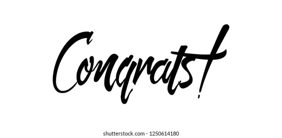 Congrats Vector typography Background.Typography for photo overlay or heading, title for compliment card -- birthday, wedding, office party etc. Compliment wishes card.