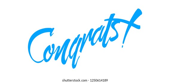 Congrats Vector typography Background.Typography for photo overlay or heading, title for compliment card -- birthday, wedding, office party etc. Compliment wishes card.