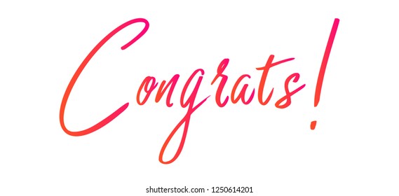 Congrats Vector typography Background.Typography for photo overlay or heading, title for compliment card -- birthday, wedding, office party etc. Compliment wishes card.