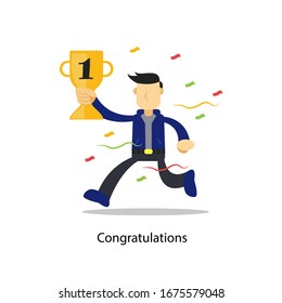 Congratulate someon on the success He has achieved