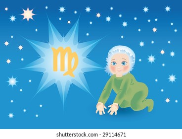 congratulating on birth of child under a sign a zodiac Virgo