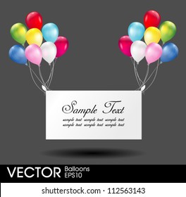 Congratulation balloons poster