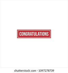 Congratulation banner business icon logo