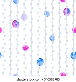 Congratulation card with abstract watercolor background and hand lettering