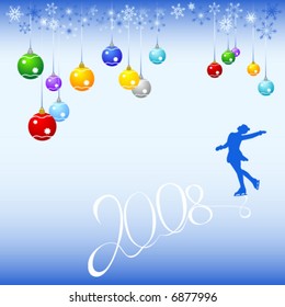Congratulation card to Christmas and New year