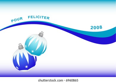 Congratulation card to Christmas and New year