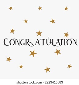 congratulation card. Congratulations. Vector element for design.Congratulations Card. Typography, Lettering, Handwritten, vector for greeting.Vector Illustration for greeting. Hand lettering. vector b