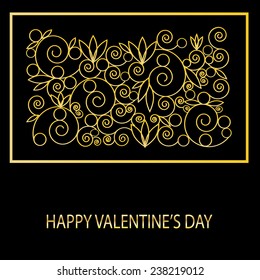 Congratulation card for Valentine's day
