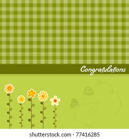 congratulation floral card