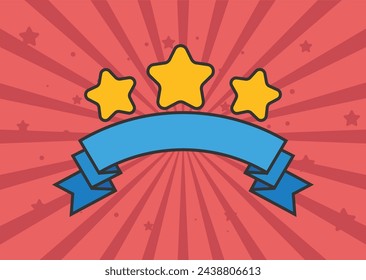 Congratulation game ui banner concept. Vector flat graphic design element concept illustration