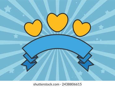 Congratulation game ui banner concept. Vector flat graphic design element concept illustration