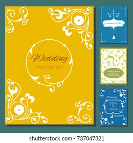 Congratulation graduation invintation anniversary paper layout certification celebration vector card illustration design template