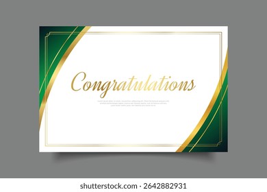 congratulation greeting card template design