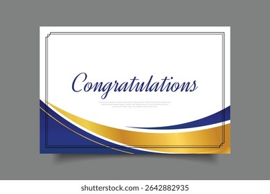 congratulation greeting card template design