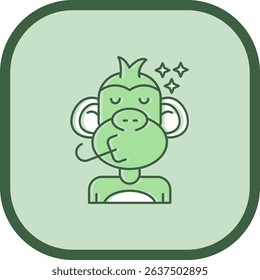 Congratulation Line vector Icon Design