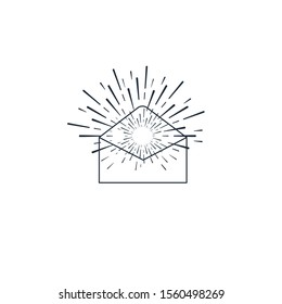 Congratulation message. A wonderful event. Vector icon on a white background.