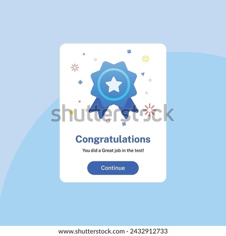 Congratulation Page | new notifications for the UI UX website