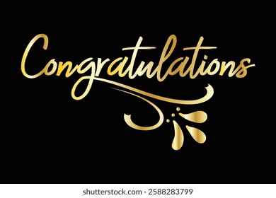 Congratulation text design for wishing card design. congratulation calligraphy , hand drawn lettering , congrats grads on white background eps 888.