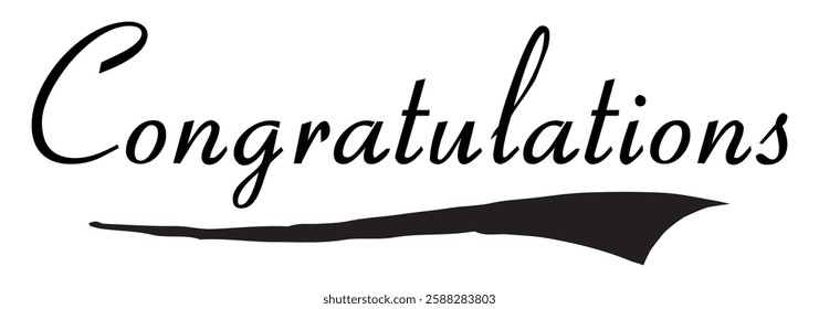 Congratulation text design for wishing card design. congratulation calligraphy , hand drawn lettering , congrats grads on white background eps 888.