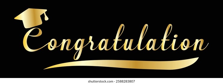 Congratulation text design for wishing card design. congratulation calligraphy , hand drawn lettering , congrats grads on white background eps 888.