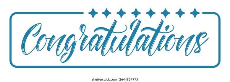 Congratulation text design for wishing card design and easy to edit color, size and many more.