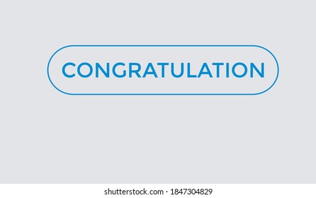 congratulation text web button. label sign icon congratulation. text congratulation