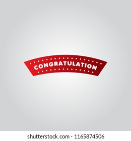 Congratulation Vector Template Design Illustration