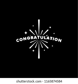 Congratulation Vector Template Design Illustration