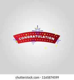 Congratulation Vector Template Design Illustration