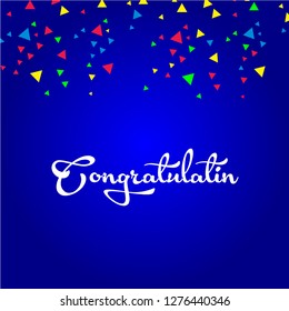 Congratulation Vector Template Design Illustration Stock Vector ...