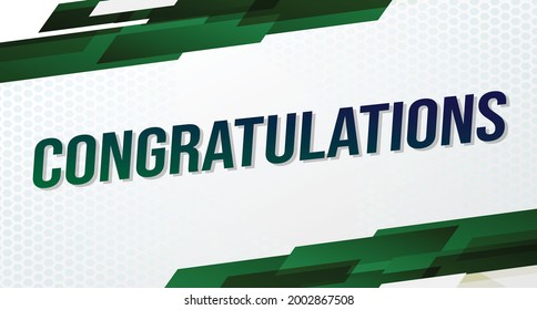 congratulation word concept vector illustration with lines 3d style for social media landing page, template, ui, web, mobile app, poster, banner, flyer, background, gift card, coupon, label, wallpaper