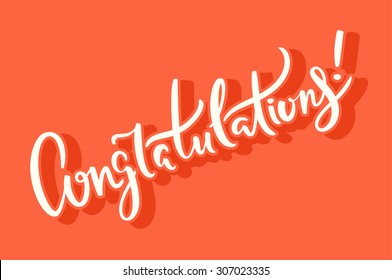 Congrats Congratulations Card Stock Vector (Royalty Free) 298051106 ...