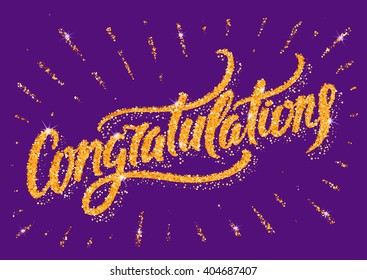 Congratulations banner.